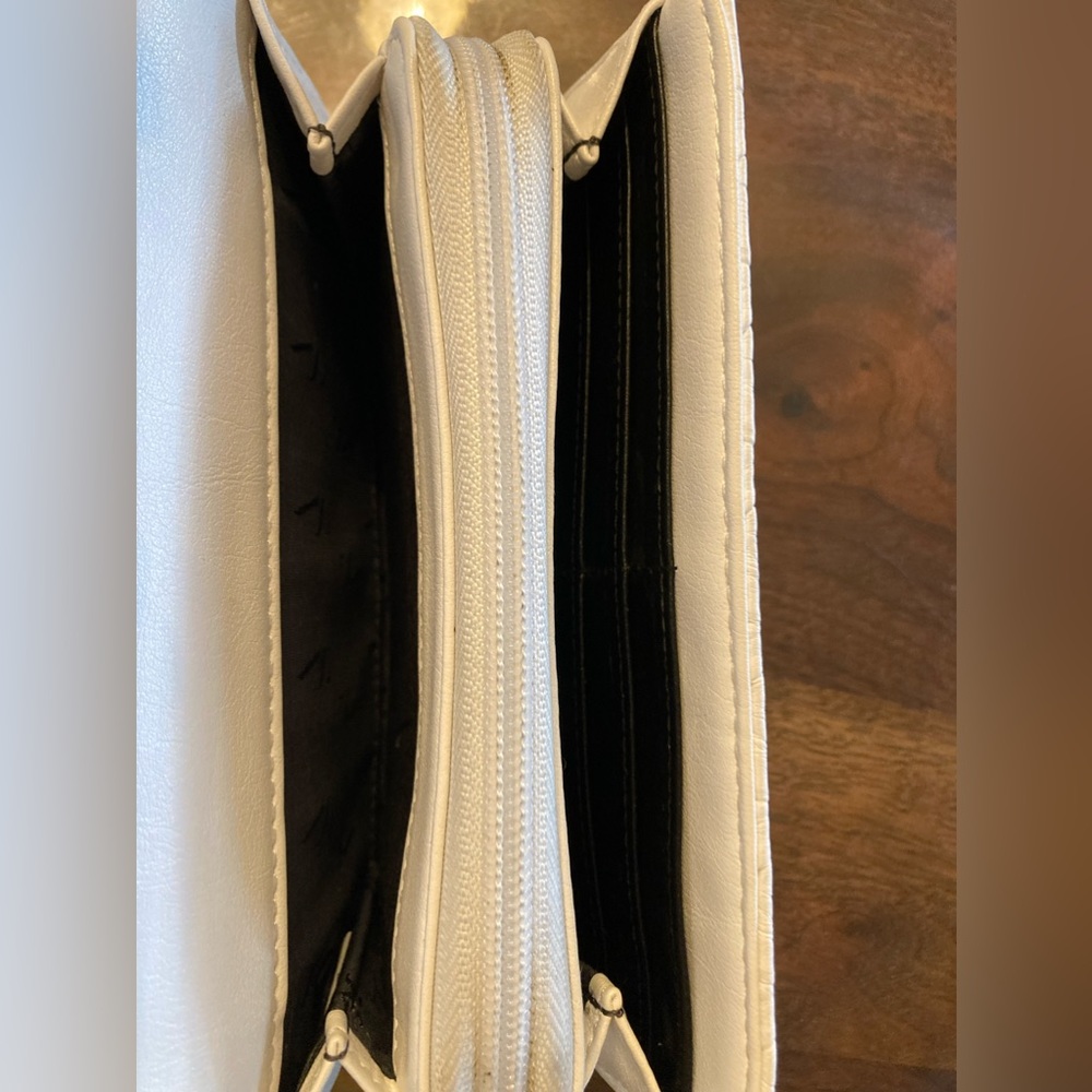 White wallet that is very nice size